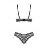 Ensemble sexy en dentelle noire Périsia 2 pièces - Obsessive Exquisite