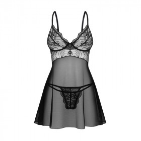 Nuisette sexy transparente Perisia et son string - Obsessive Exquisite