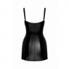 mode sexy : Mini-robe à effet mouillé F320 Starlet - Noir Handmade