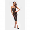Mode sexy : Robe midi à lacets F301 Catalyst - Noir Handmade