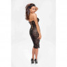 Mode sexy : Robe midi à lacets F301 Catalyst - Noir Handmade