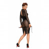 Mode sexy : Robe classique en tulle élastique F182 - Noir Handmade