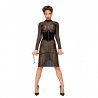 Mode sexy : Robe classique en tulle élastique F182 - Noir Handmade