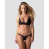 Lingerie sexy : Soutien-gorge sexy noir Nutris - Obsessive lingerie