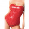 Corset Rouge Mysteria F355 - Noir Handmade