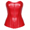 Corset Rouge Mysteria F355 - Noir Handmade
