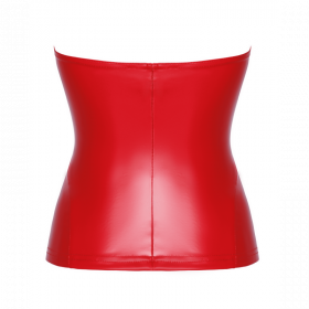 Corset Rouge Mysteria F355 - Noir Handmade