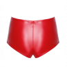 Short Mysteria rouge F356 - Noir Handmade