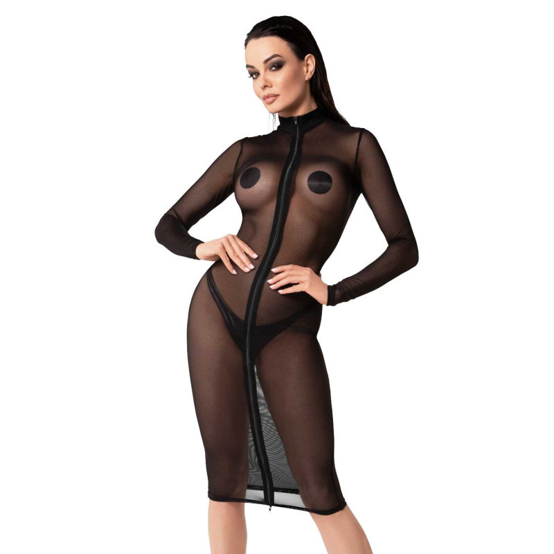 Robe sexy midi Ecstas F347 - Noir Handmade Robe sexy midi Ecstas F347 - Noir Handmade