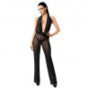Combinaison noire et transparente Luminara F350 - Noir Handmade
