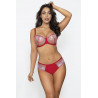 Culotte brésilienne rouge en dentelle Candice - Pari Pari Lingerie