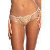 Lingerie féminine - String beige brillant V-10318 - Axami Lingerie