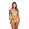 Lingerie féminine - String beige brillant V-10318 - Axami Lingerie