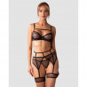 Lingerie sexy : Ensemble sexy noir et transparent Nuites - Obsessive Lingerie