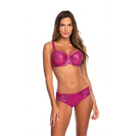 Lingerie féminine : Culotte rose pour femme V-10263 - Axami