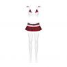 Schooly Costume petite écolière - Rouge et Blanc - Obsessive Lingerie
