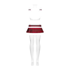 Schooly Costume petite écolière - Rouge et Blanc - Obsessive Lingerie