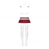 Schooly Costume petite écolière - Rouge et Blanc - Obsessive Lingerie