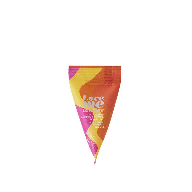 Huile de massage en berlingot LOVE ME TENDER Coco - 10ML Huile de massage en berlingot LOVE ME TENDER Coco - 10ML