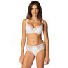 Soutien-gorge semi-rembourré Blanc Saraja - Roza Lingerie