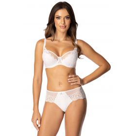 Soutien-gorge semi-rembourré Blanc Saraja - Roza Lingerie