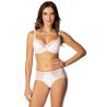 Soutien-gorge semi-rembourré Blanc Saraja - Roza Lingerie