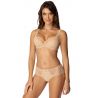 Soutien-gorge semi-rembourré beige Saraja - Roza Lingerie
