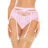 String en dentelle rose V-11038 - Axami