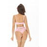 String en dentelle rose V-11038 - Axami