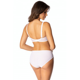 Soutien-gorge blanc élégant, confortable et grandes tailles Ljufu - Roza