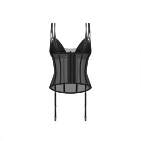 Corset noir femme Sibilie - Obsessive Lingerie