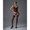 Corset noir femme Sibilie - Obsessive Lingerie