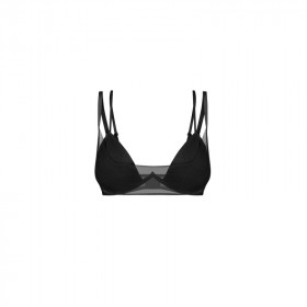 Soutien-gorge noir avec tulle Sibilie - Obsessive