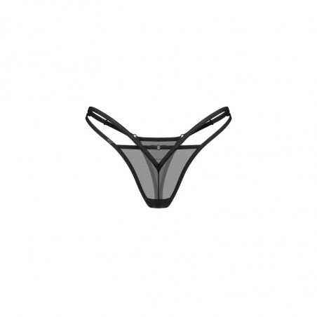 String sexy prémium noir et transparent femme - Sibilie Obsessive