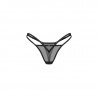 String sexy prémium noir et transparent femme - Sibilie Obsessive