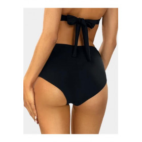 Maillots de bains femme : Culotte taille haute noire pour Bikini femme FD-166 - Axami