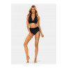Maillots de bains femme : Culotte taille haute noire pour Bikini femme FD-166 - Axami