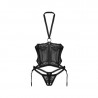 Corset sexy noir seins libres Alliane – Obsessive Lingerie | Jolie-dessous