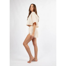 Ensemble pyjama coton femme crème – 100% coton | Jolie-dessous