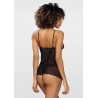Nuisette noire transparente Jovita – Lingerie sexy DKaren | Jolie-Dessous
