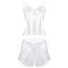 Ensemble sexy en satin blanc "Karen" - DKaren