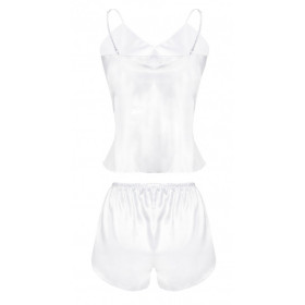Ensemble sexy en satin blanc "Karen" - DKaren