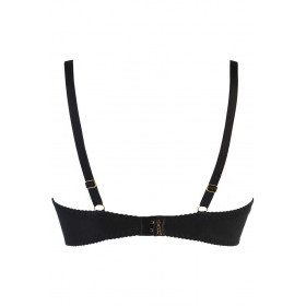 Axami V-10641 – Soutien-Gorge Push-Up Noir Clouté | Lingerie Sexy