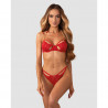 Ensemble rouge Matildea : lingerie sexy en dentelle & chaîne dorée | Joli(e) Dessous Ensemble rouge Matildea : lingerie sexy en dentelle & chaîne dorée | Joli(e) Dessous