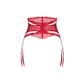 Porte-jarretelle rouge Matildea - Obsessive