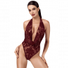 Body F386 Royal Cascade flock bordeaux gainant | Joli(e) Dessous
