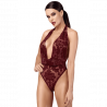 Body F386 Royal Cascade flock bordeaux gainant | Joli(e) Dessous