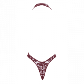 Body F386 Royal Cascade flock bordeaux gainant | Joli(e) Dessous