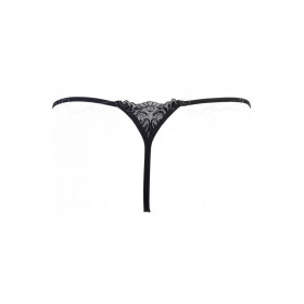 String Ficelle Noir V-5138 Bell d’Axami – Tulle Transparent & Dentelle Délicate | Joli(e) Dessous
