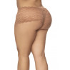 Shorty dentelle taupe grande taille Mapalé - Lingerie féminine